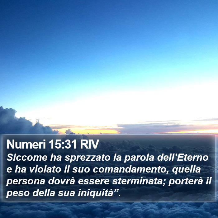 Numeri 15:31 RIV Bible Study