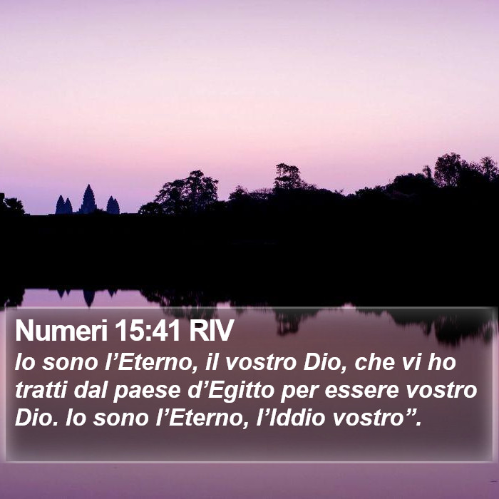 Numeri 15:41 RIV Bible Study