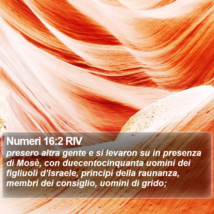 Numeri 16:2 RIV Bible Study