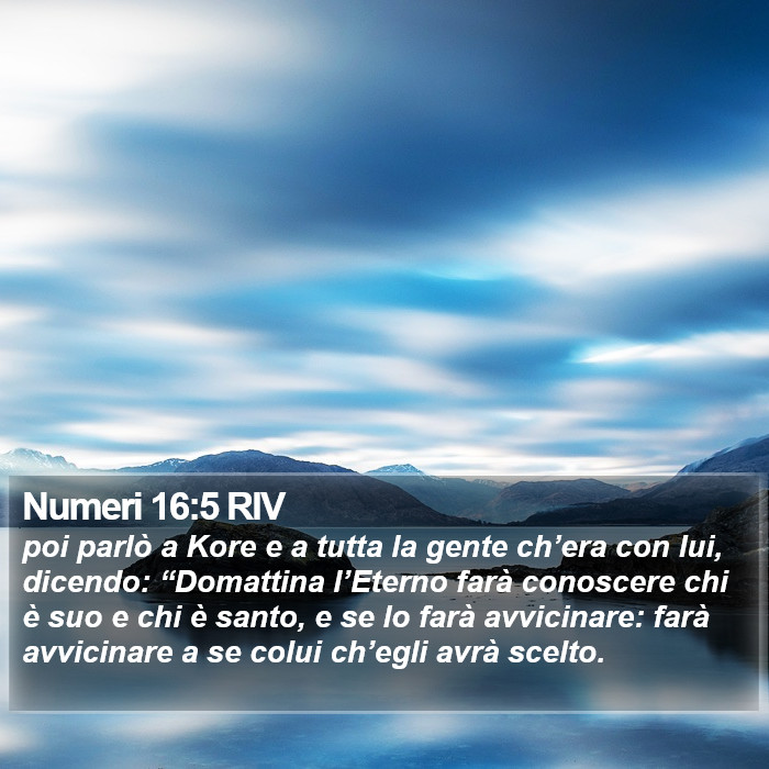 Numeri 16:5 RIV Bible Study