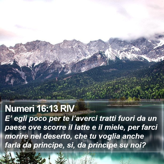 Numeri 16:13 RIV Bible Study