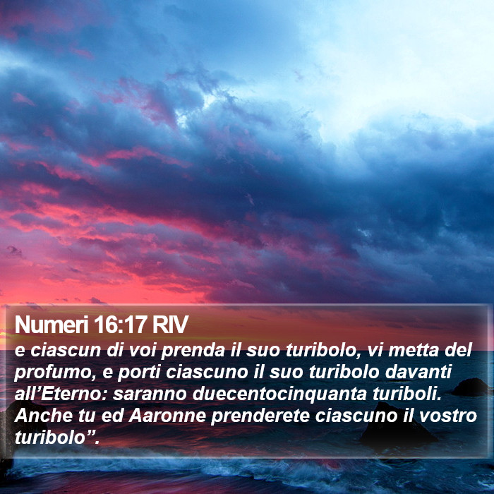 Numeri 16:17 RIV Bible Study