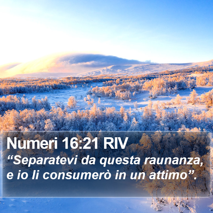 Numeri 16:21 RIV Bible Study
