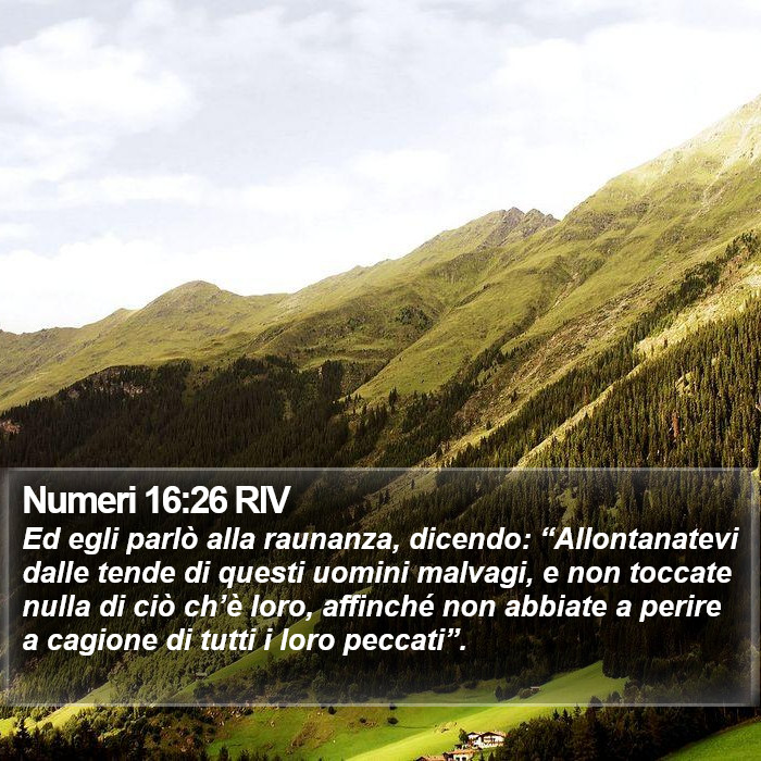 Numeri 16:26 RIV Bible Study