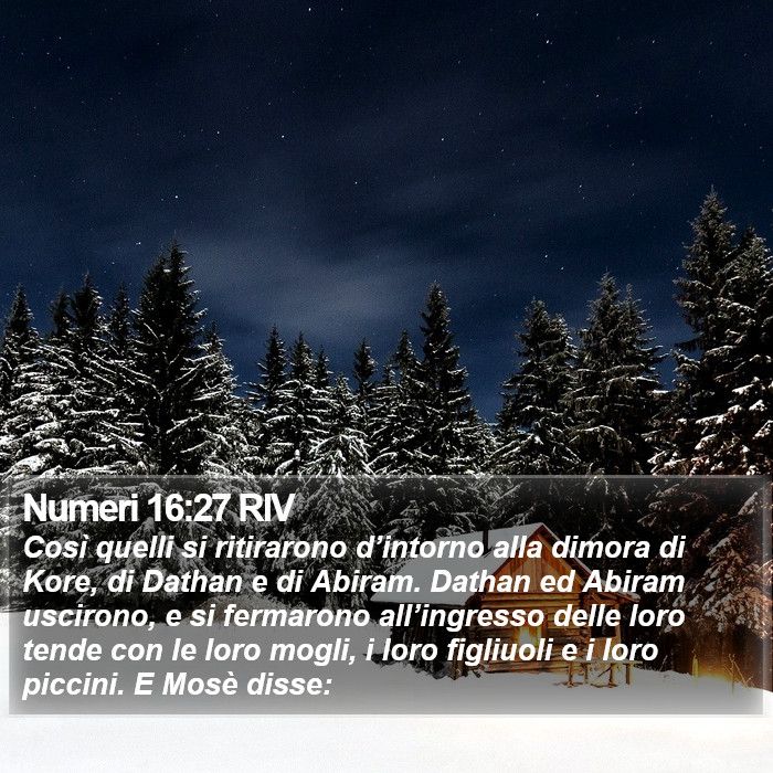 Numeri 16:27 RIV Bible Study