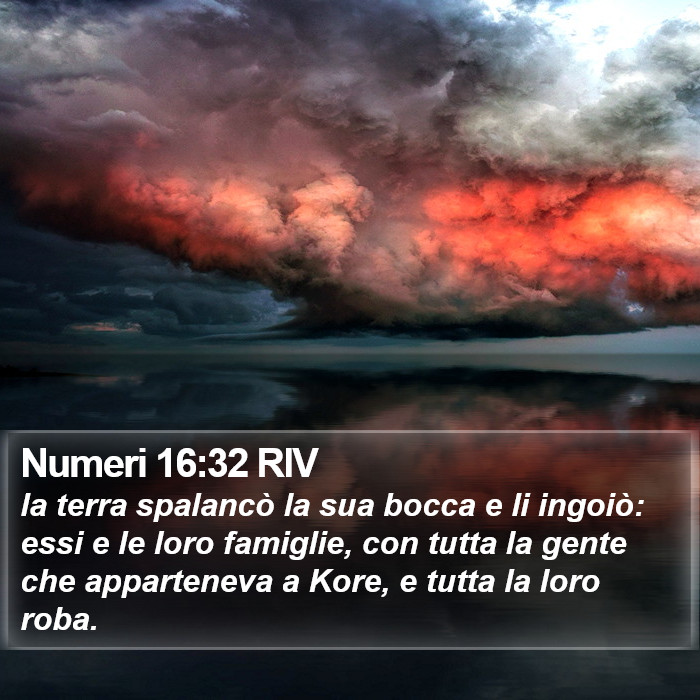 Numeri 16:32 RIV Bible Study