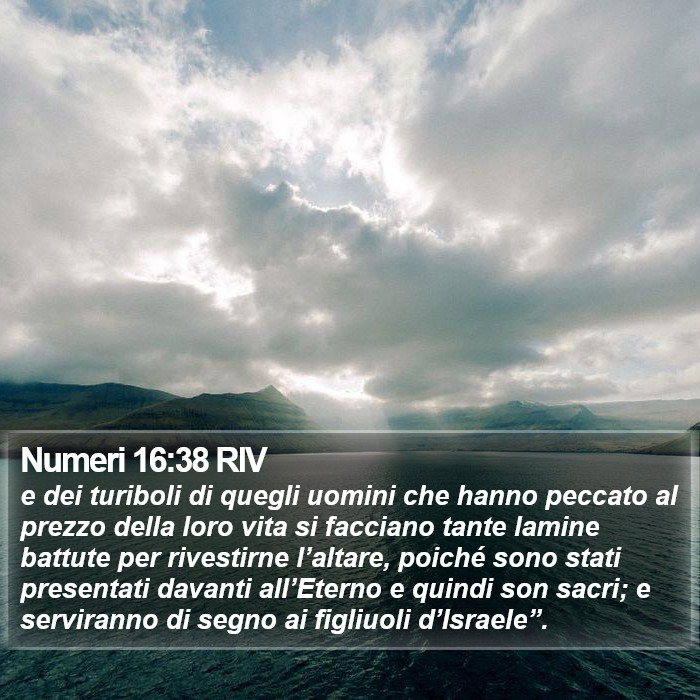 Numeri 16:38 RIV Bible Study