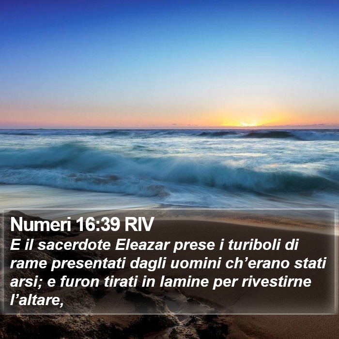 Numeri 16:39 RIV Bible Study