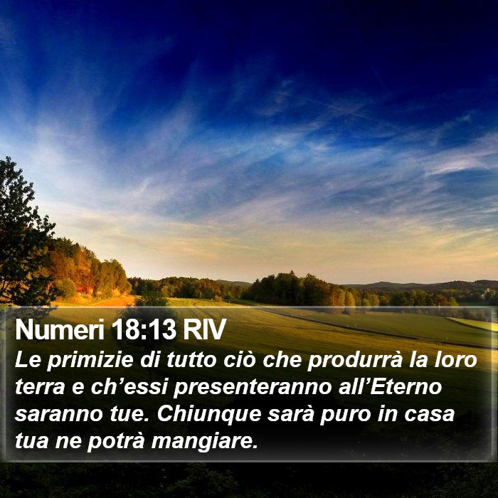 Numeri 18:13 RIV Bible Study