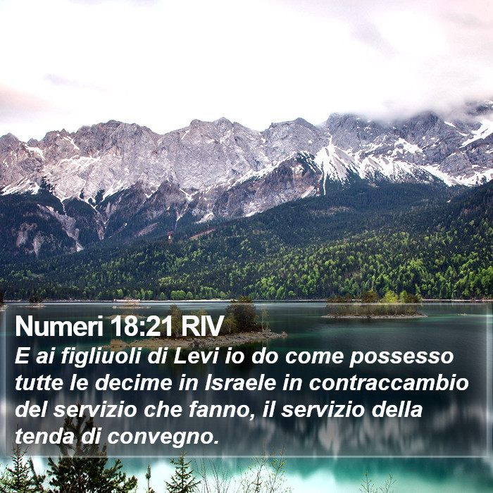 Numeri 18:21 RIV Bible Study