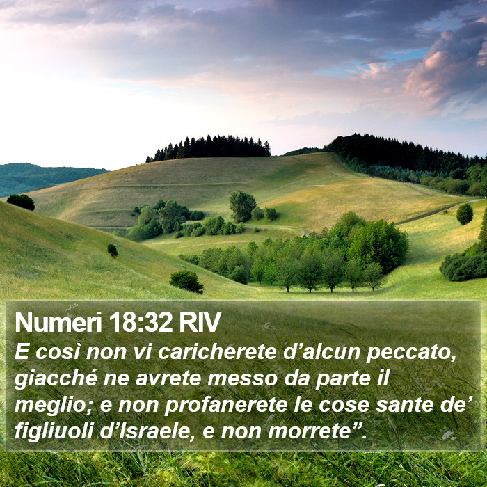 Numeri 18:32 RIV Bible Study