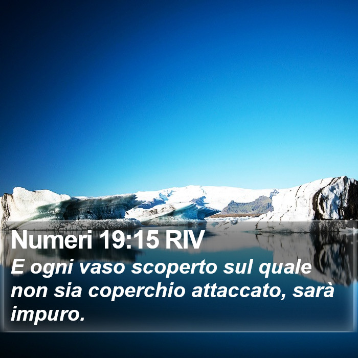 Numeri 19:15 RIV Bible Study