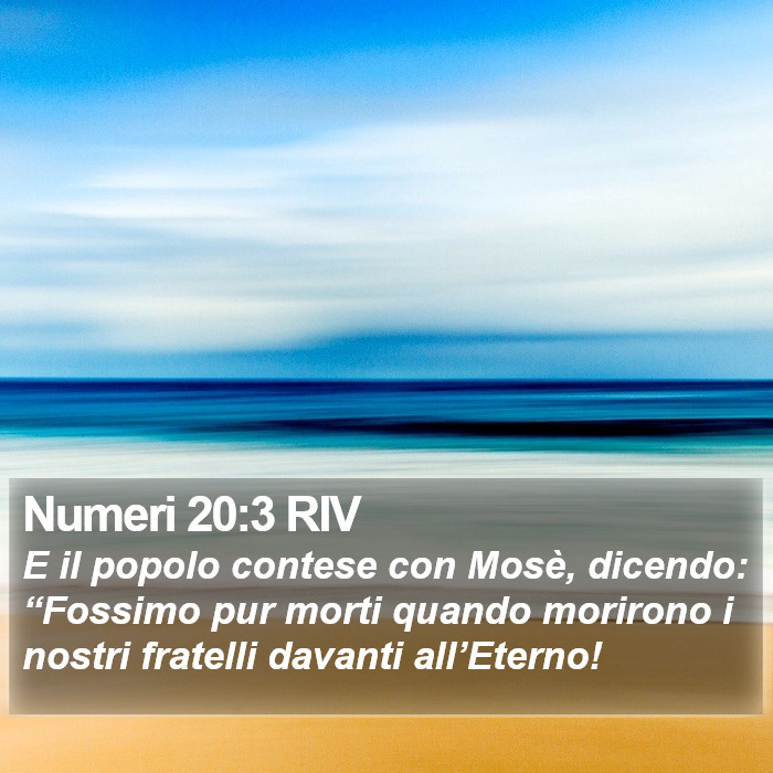 Numeri 20:3 RIV Bible Study