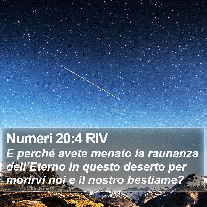 Numeri 20:4 RIV Bible Study