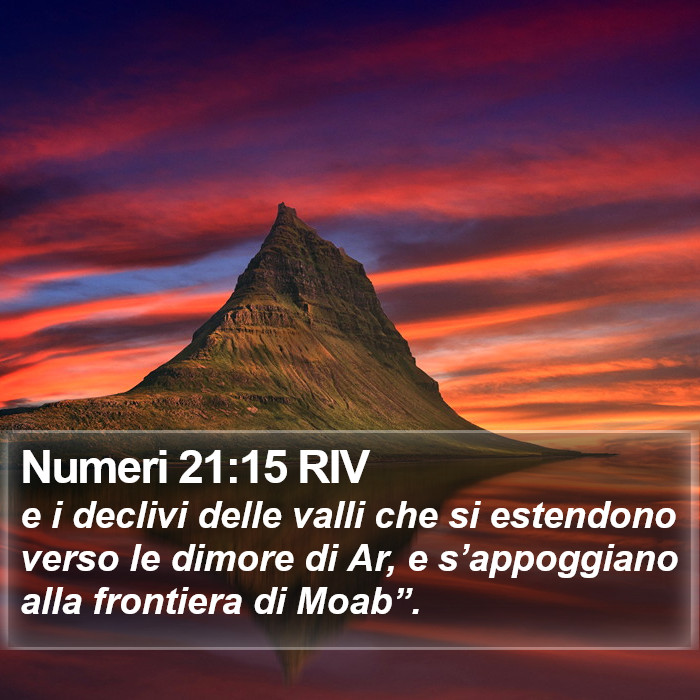Numeri 21:15 RIV Bible Study