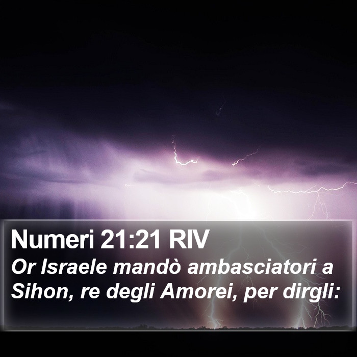 Numeri 21:21 RIV Bible Study