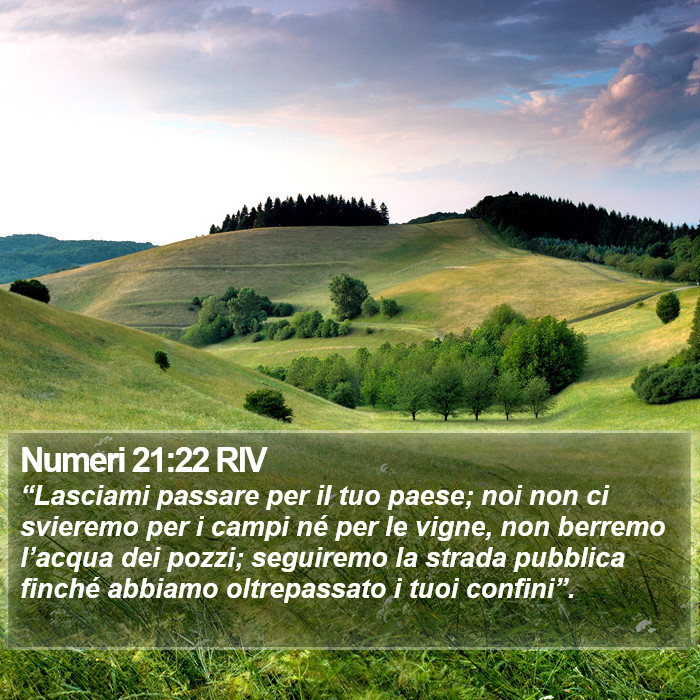 Numeri 21:22 RIV Bible Study