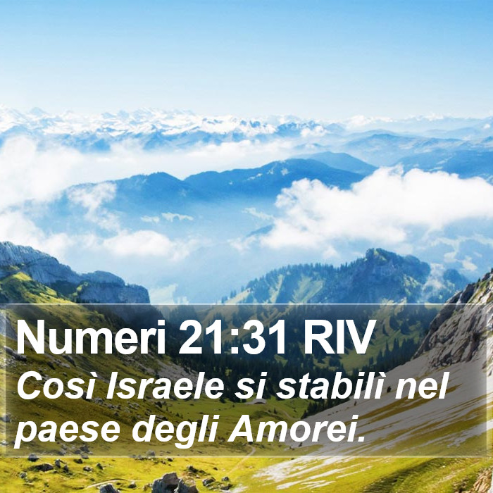 Numeri 21:31 RIV Bible Study