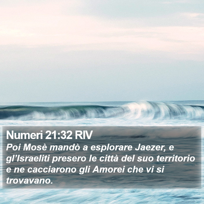 Numeri 21:32 RIV Bible Study