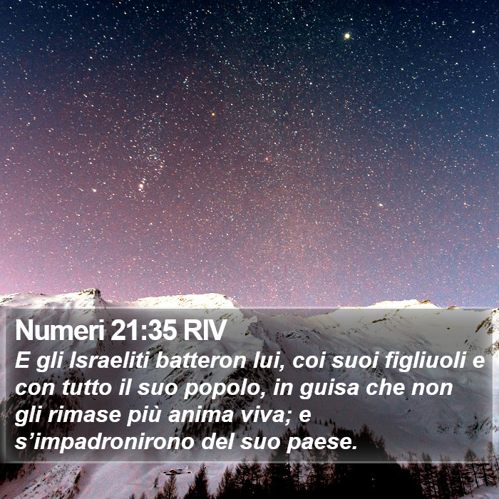 Numeri 21:35 RIV Bible Study