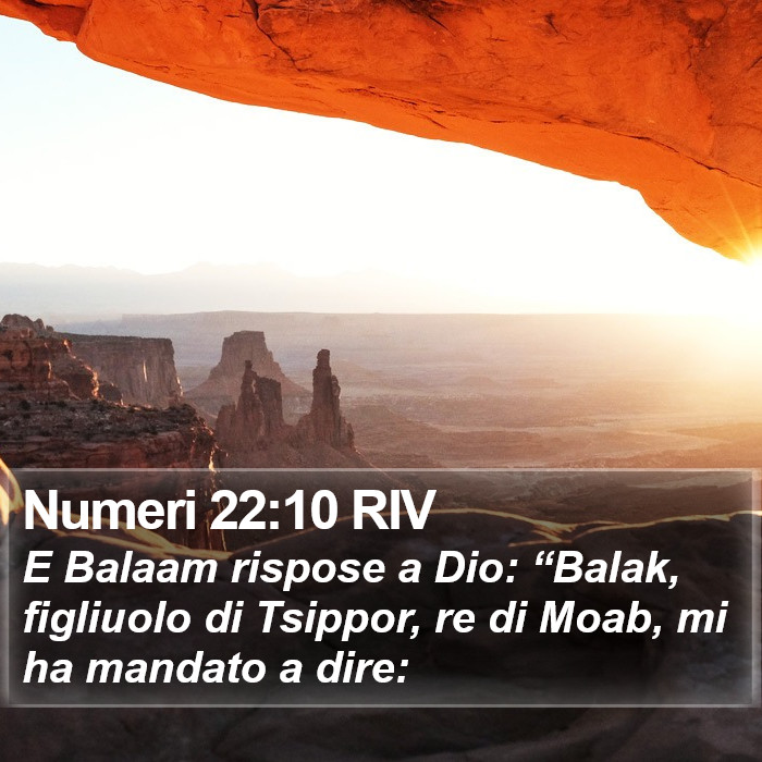 Numeri 22:10 RIV Bible Study