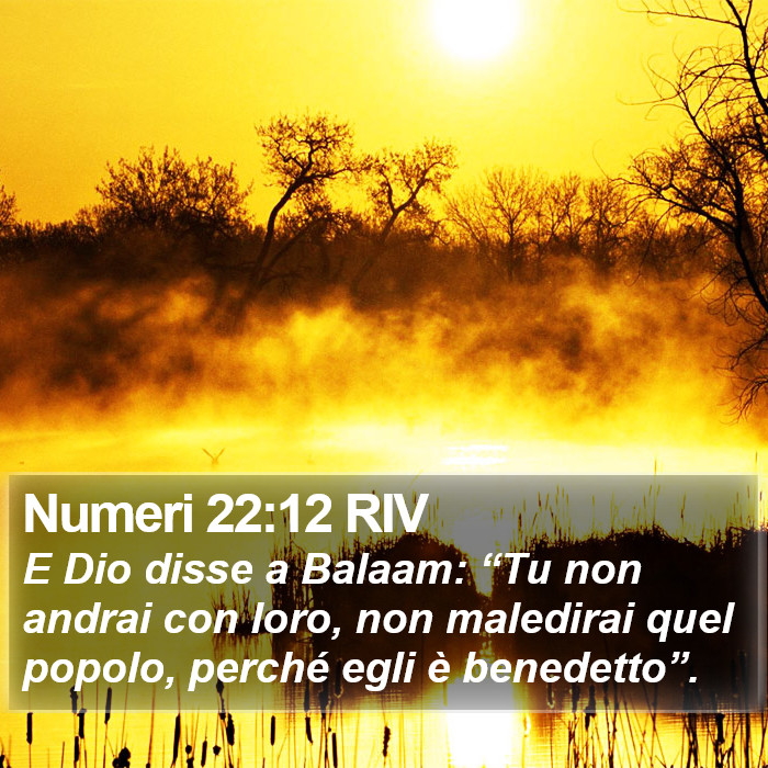 Numeri 22:12 RIV Bible Study