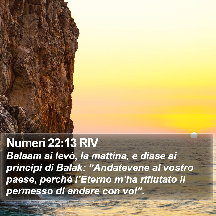 Numeri 22:13 RIV Bible Study