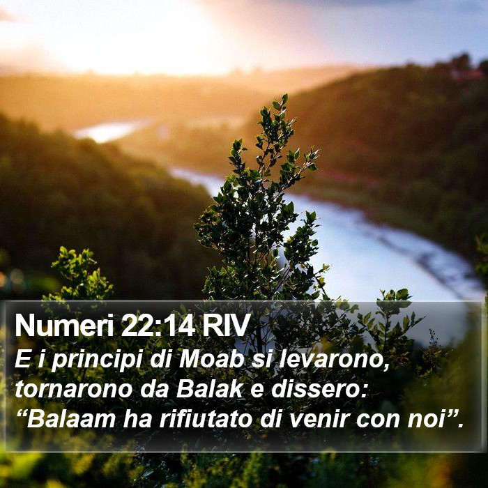Numeri 22:14 RIV Bible Study