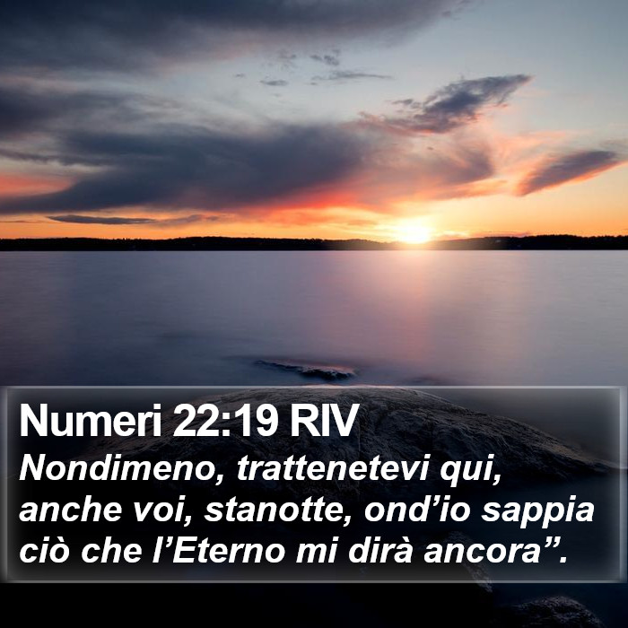 Numeri 22:19 RIV Bible Study
