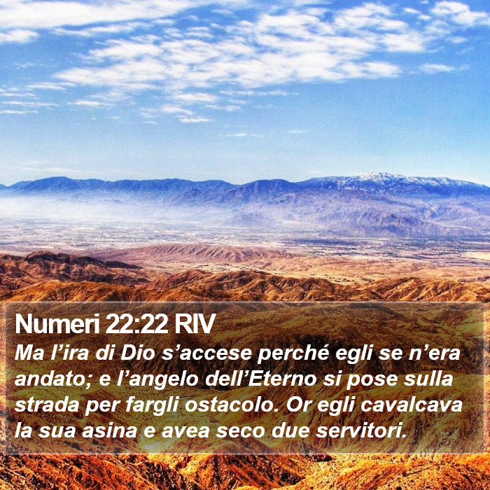 Numeri 22:22 RIV Bible Study