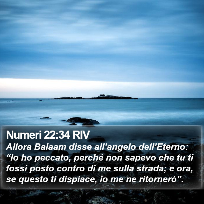 Numeri 22:34 RIV Bible Study