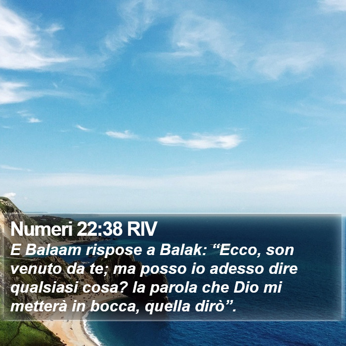 Numeri 22:38 RIV Bible Study