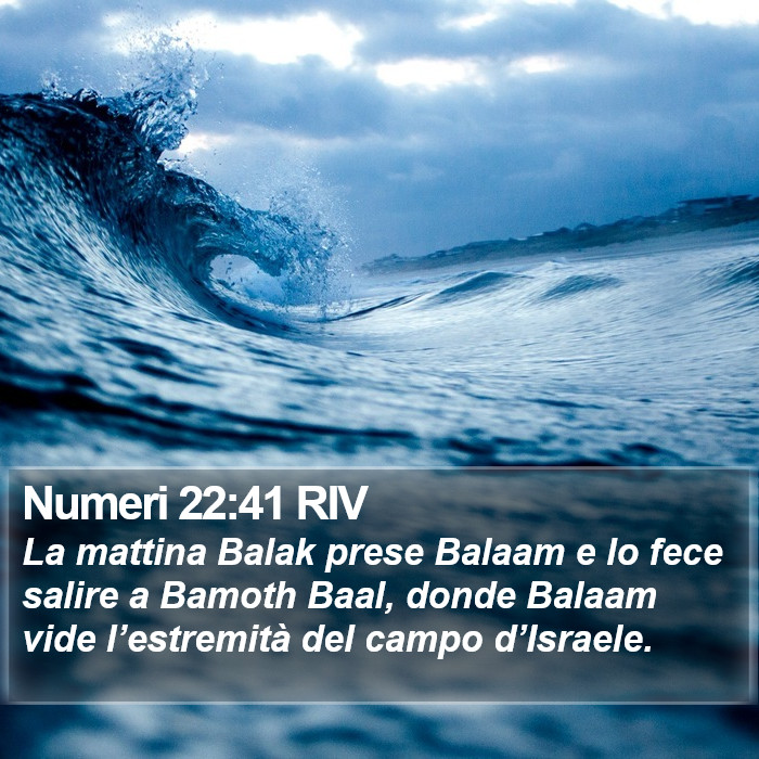 Numeri 22:41 RIV Bible Study