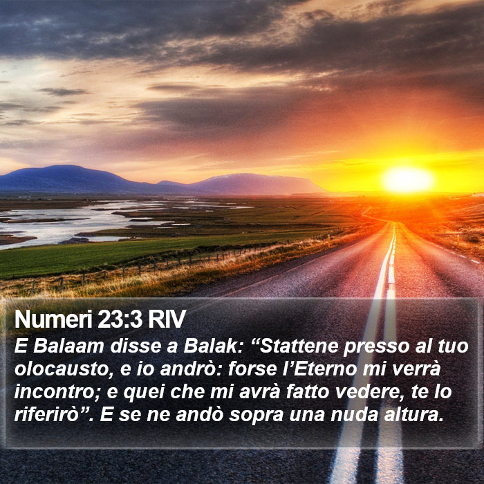 Numeri 23:3 RIV Bible Study