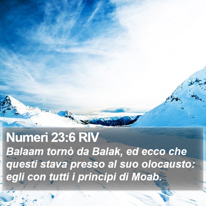 Numeri 23:6 RIV Bible Study