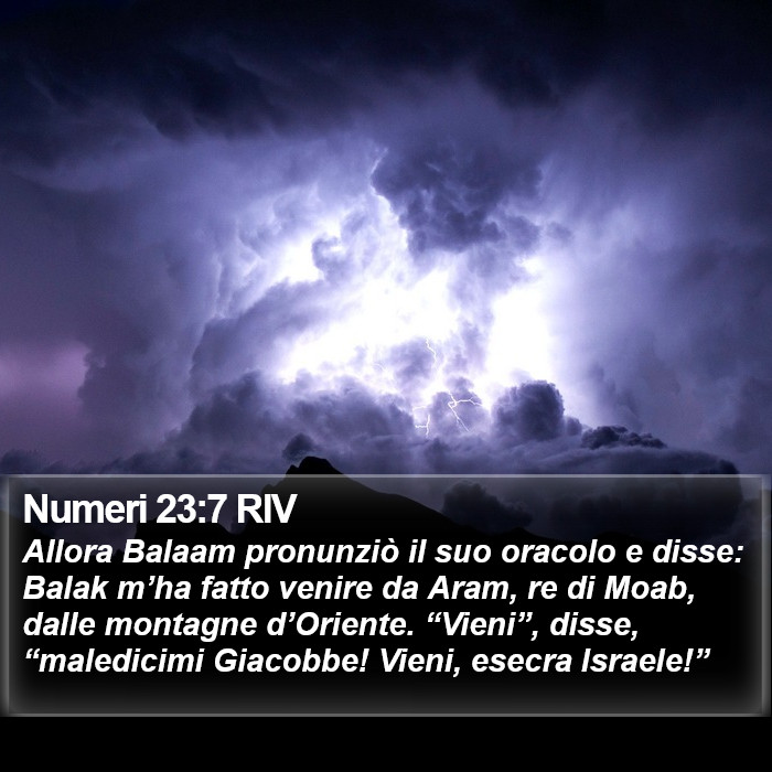 Numeri 23:7 RIV Bible Study