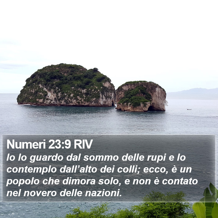 Numeri 23:9 RIV Bible Study