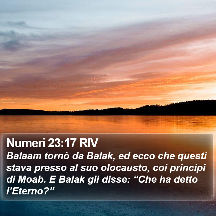 Numeri 23:17 RIV Bible Study