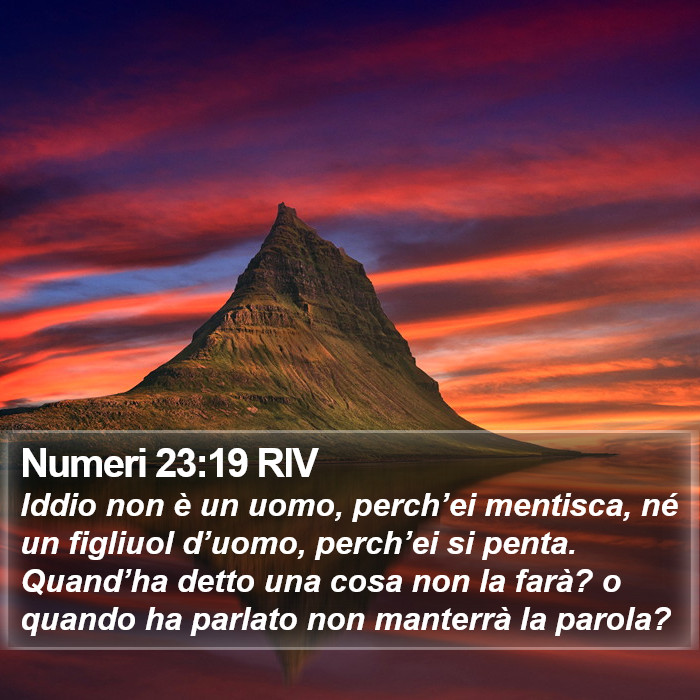 Numeri 23:19 RIV Bible Study