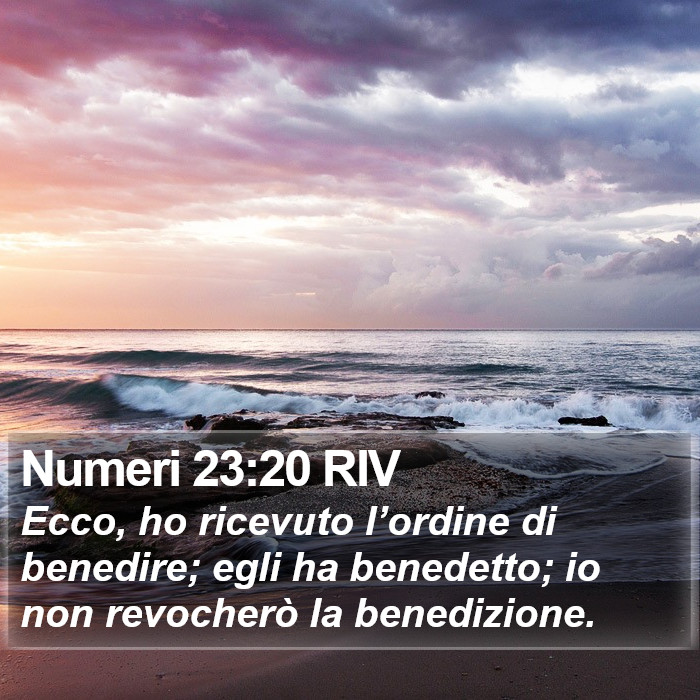 Numeri 23:20 RIV Bible Study