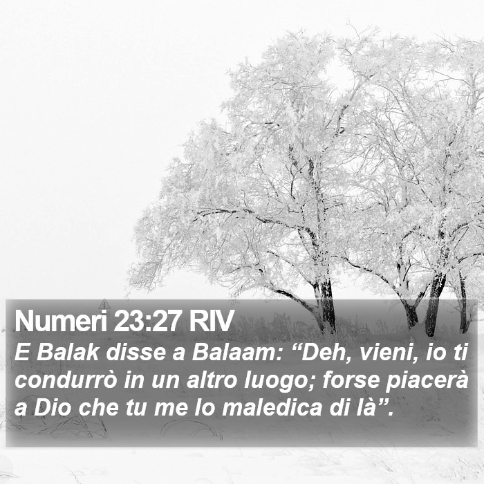 Numeri 23:27 RIV Bible Study