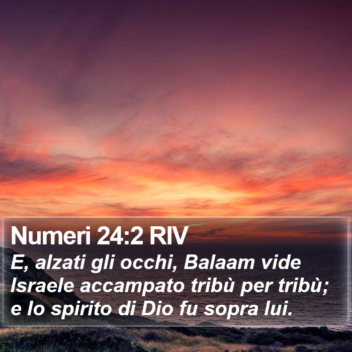 Numeri 24:2 RIV Bible Study