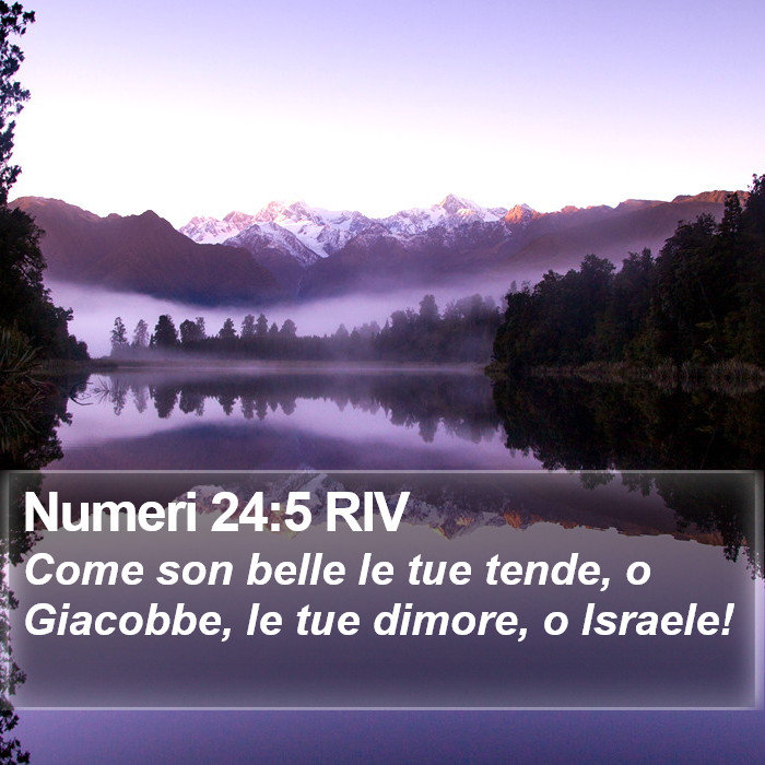 Numeri 24:5 RIV Bible Study