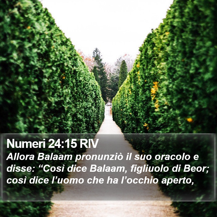 Numeri 24:15 RIV Bible Study