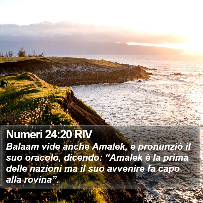 Numeri 24:20 RIV Bible Study