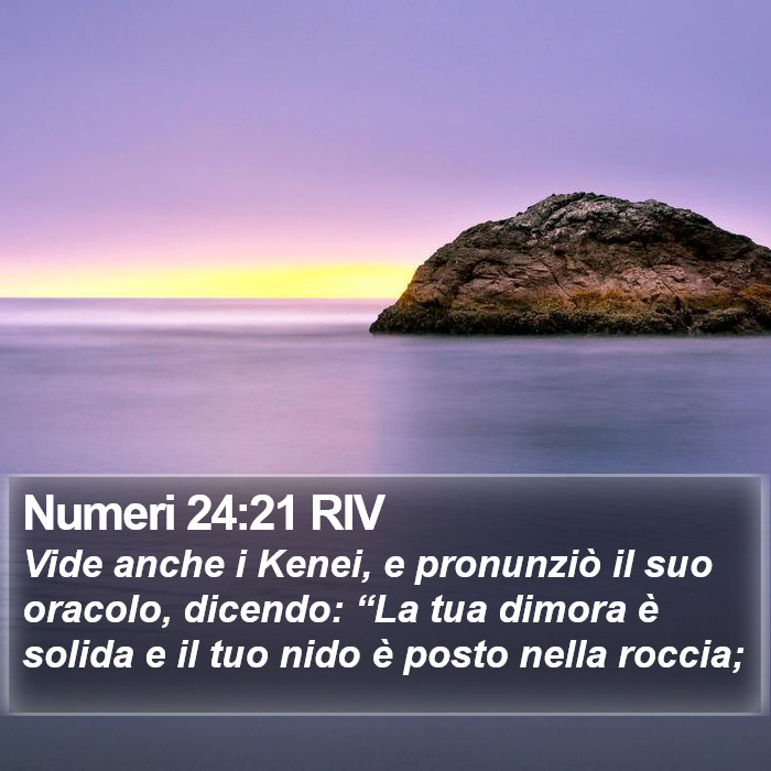 Numeri 24:21 RIV Bible Study