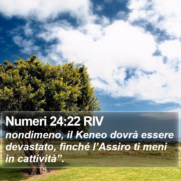 Numeri 24:22 RIV Bible Study