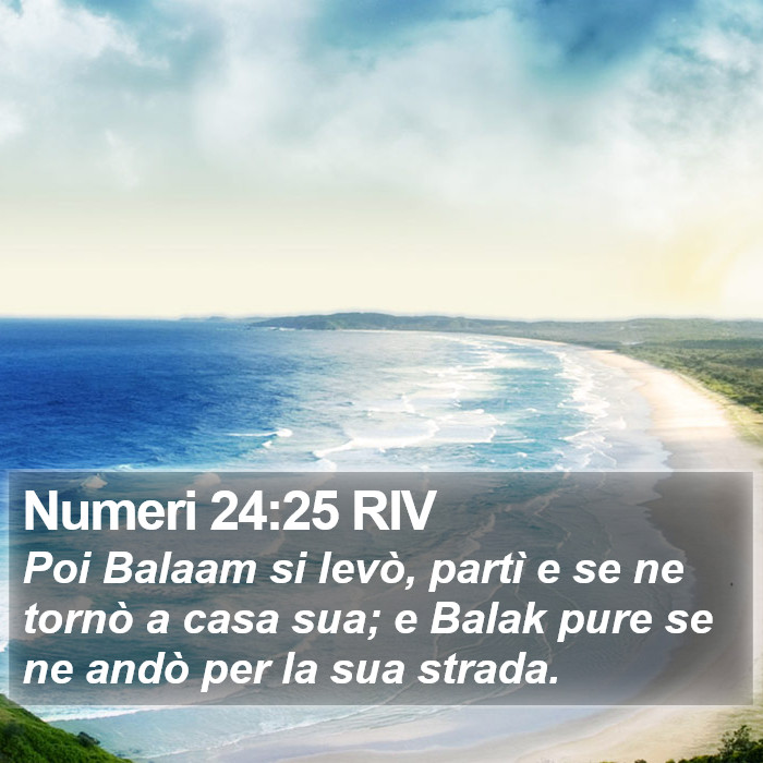 Numeri 24:25 RIV Bible Study