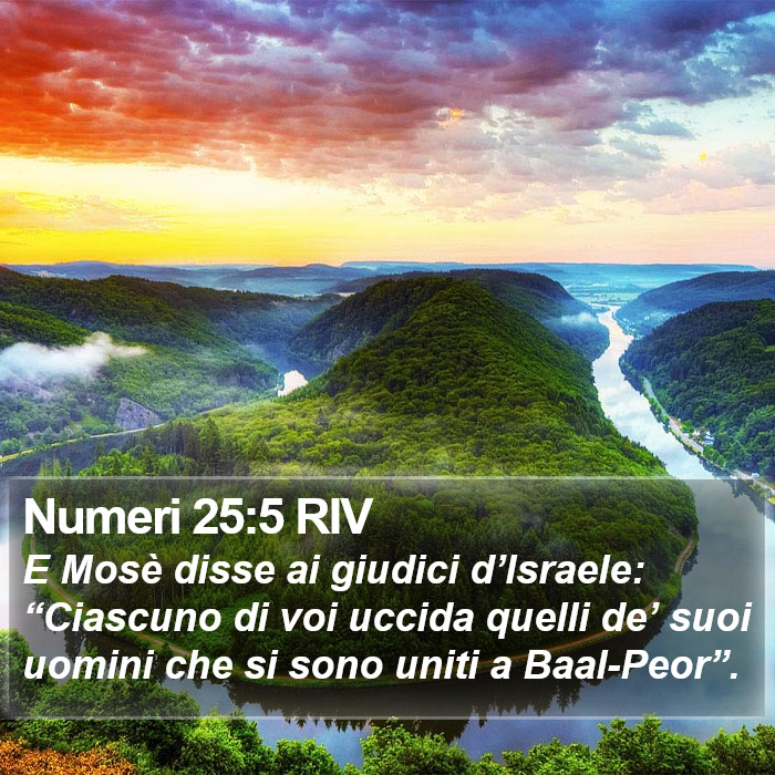 Numeri 25:5 RIV Bible Study
