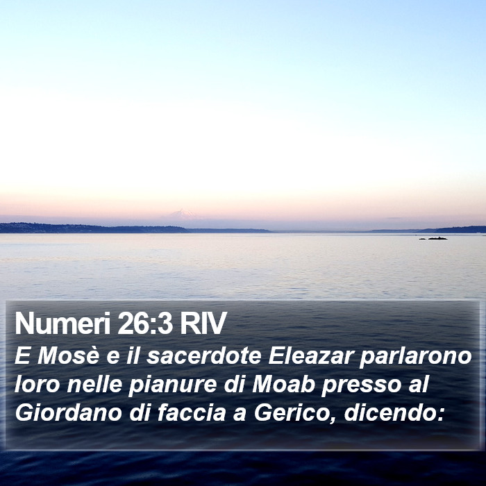 Numeri 26:3 RIV Bible Study